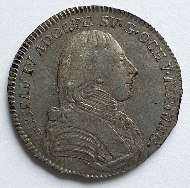 Gustav IV Adolf, 1/6 Riksdaler 1807