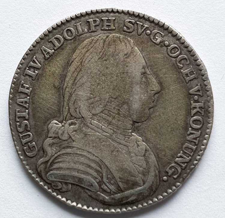 Gustav IV Adolf, 1/6 Riksdaler 1808