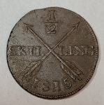 Karl XIII, 1/2 Skilling 1815