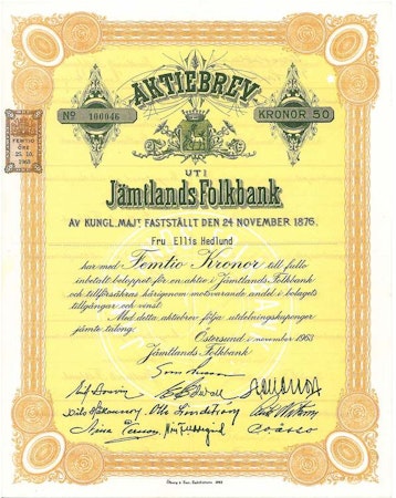 Jämtlands Folkbank, 1963