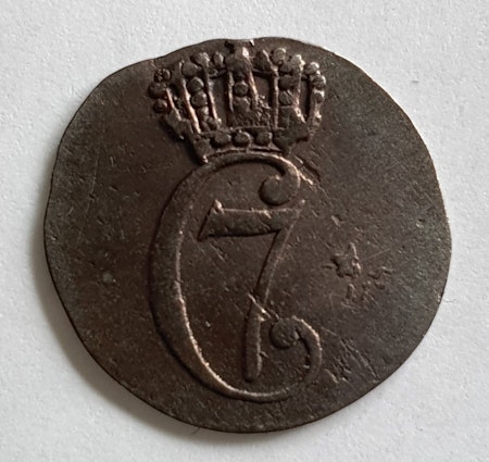 1780, Christian VII, 1 Skilling