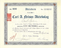 Carl A. Nelson AB, 100 kr