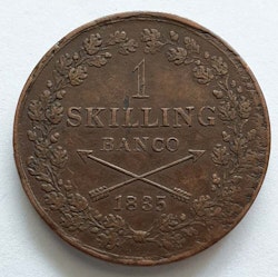Karl XIV Johan 1 Skilling banco 1835
