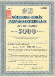 Göteborg-Borås Jernvägs AB, 4 1/2 %