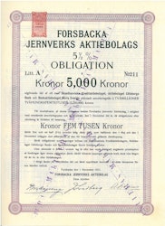Forsbacka Jernverks AB 5 1/2% Obl.