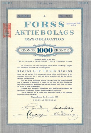 Forss AB, 3 1/2%, 1.000 kr