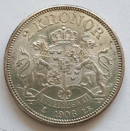 Oskar II 2 krona 1906