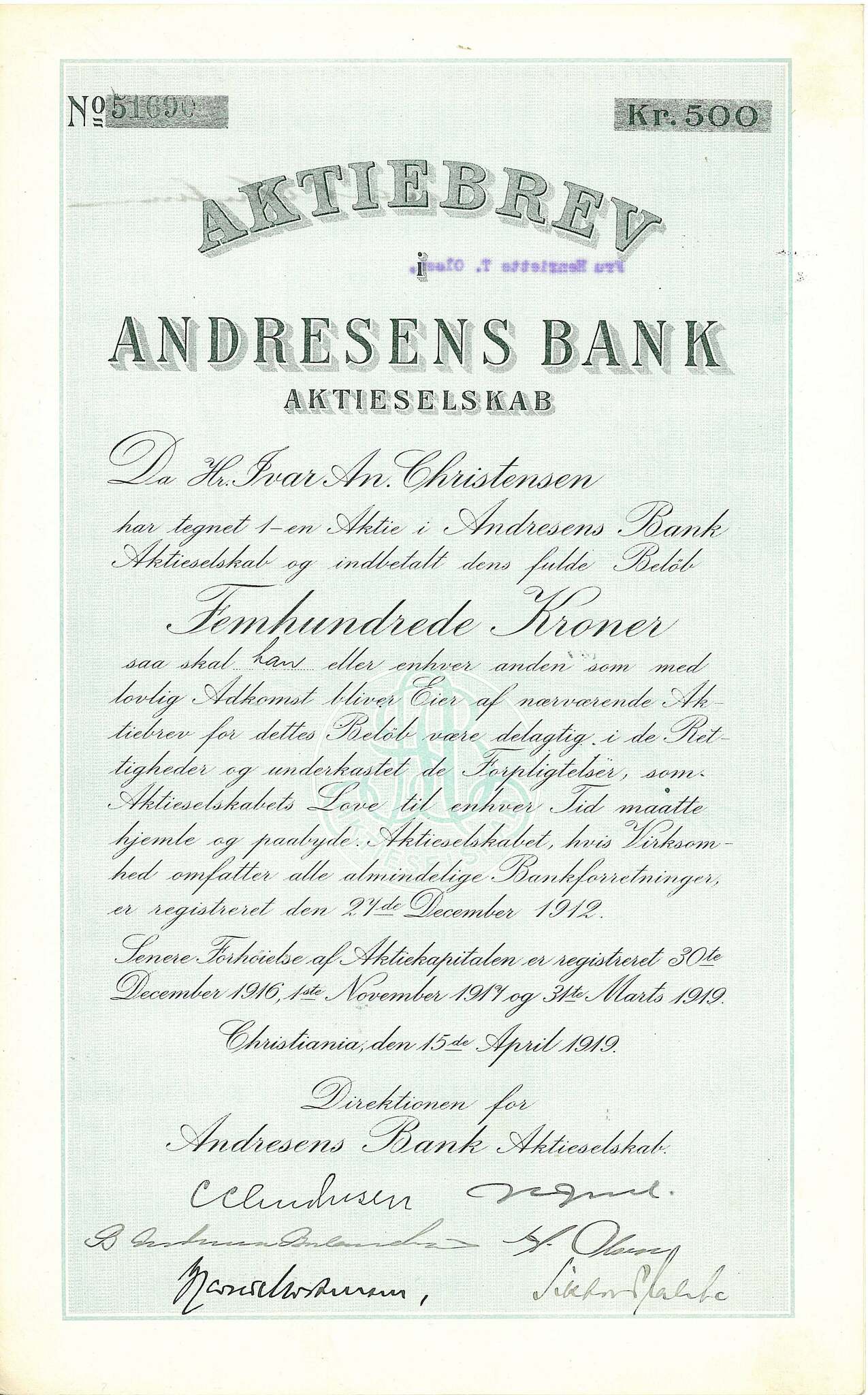 Andresens Bank AS