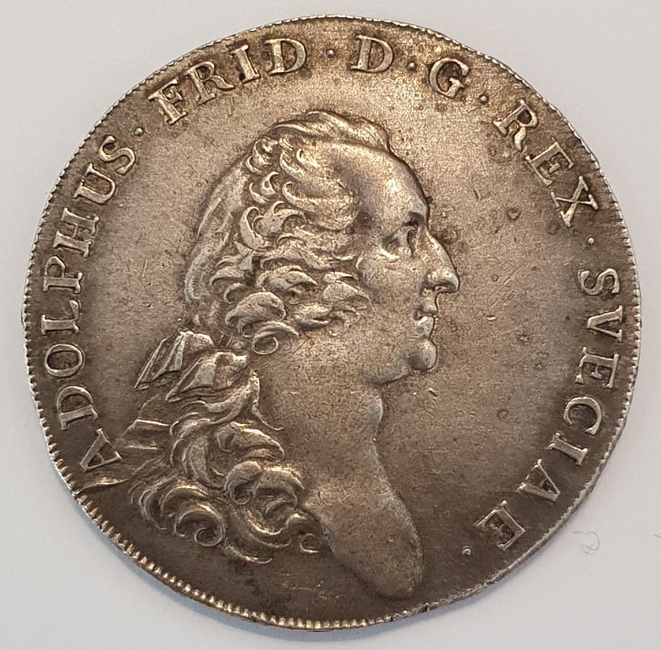 Adolf Fredrik 3 Daler 1770