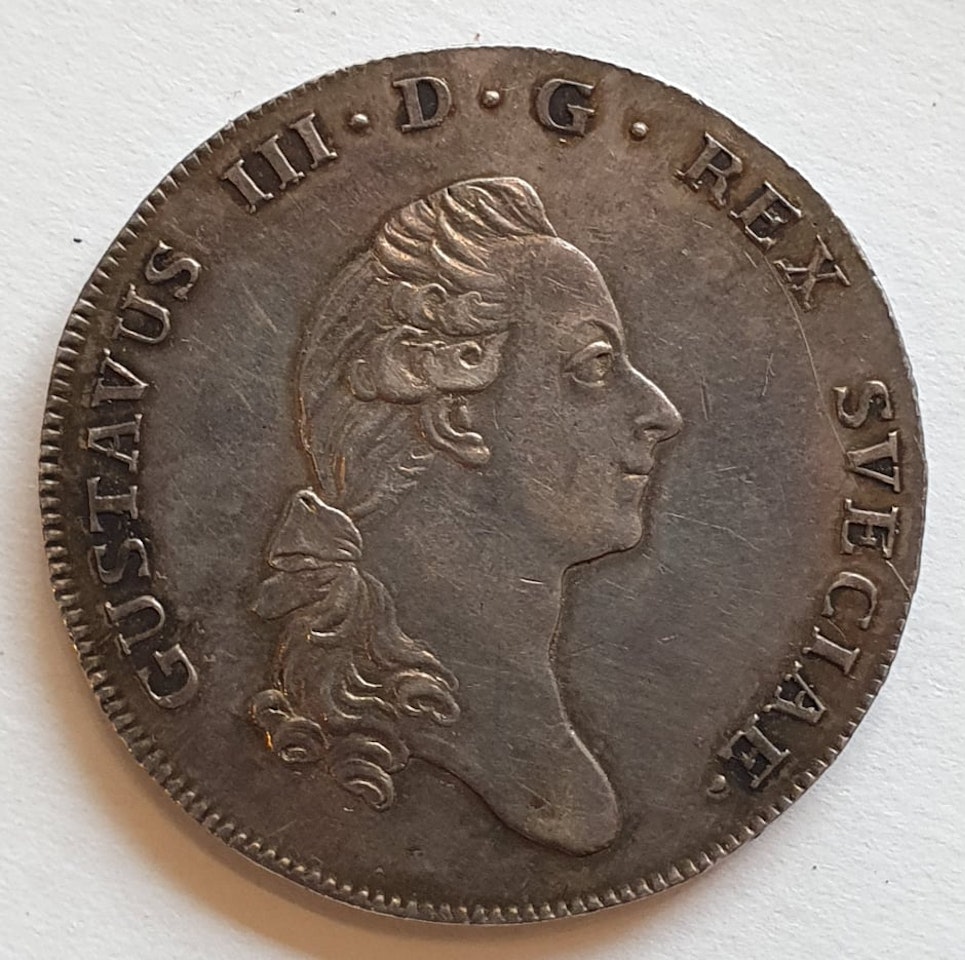 Gustav III 1 Riksdaler 1776
