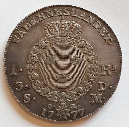 Gustav III 1 Riksdaler 1777