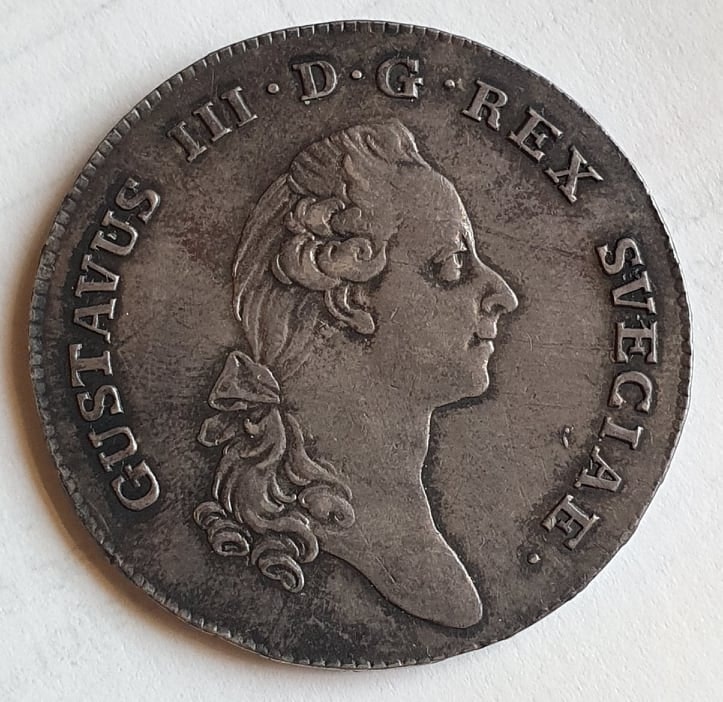 Gustav III 1 Riksdaler 1782
