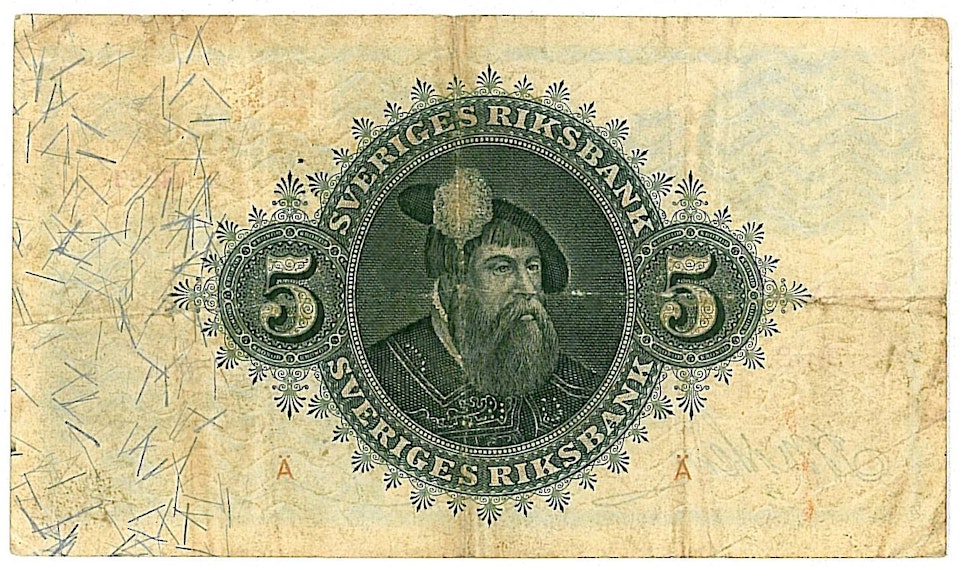 5 kronor  1908