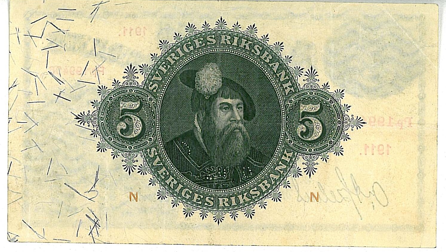 5 kronor  1911