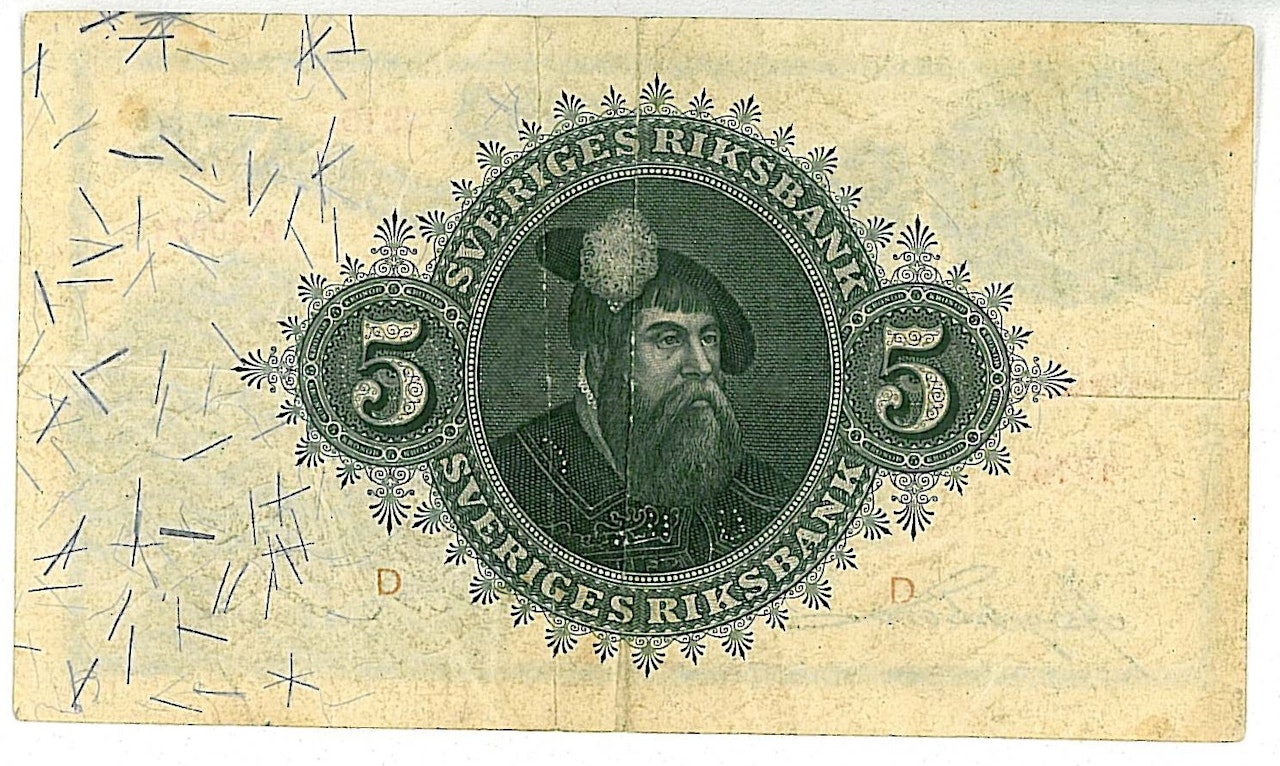 5 kronor  1916