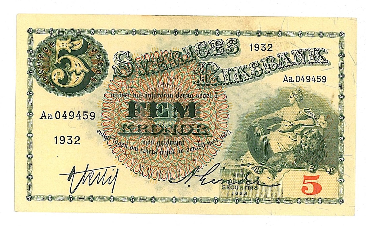 5 kronor 1932