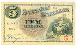 5 kronor 1935
