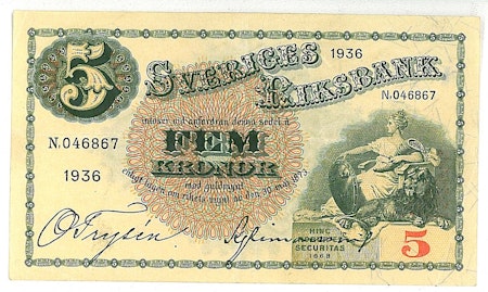 5 kronor 1936