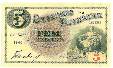 5 kronor 1940