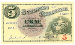 5 kronor 1952