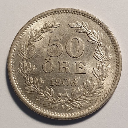 Oskar II 50 öre 1906