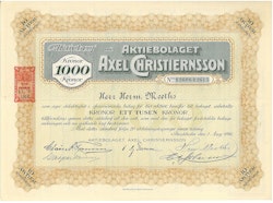 Axel Christiernsson, AB 1000 kr