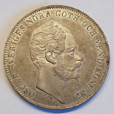 Oscar I, 4 Riksdaler Riksmynt 1856