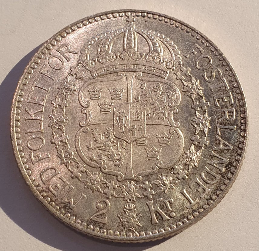 Gustav V, 2 krona 1915