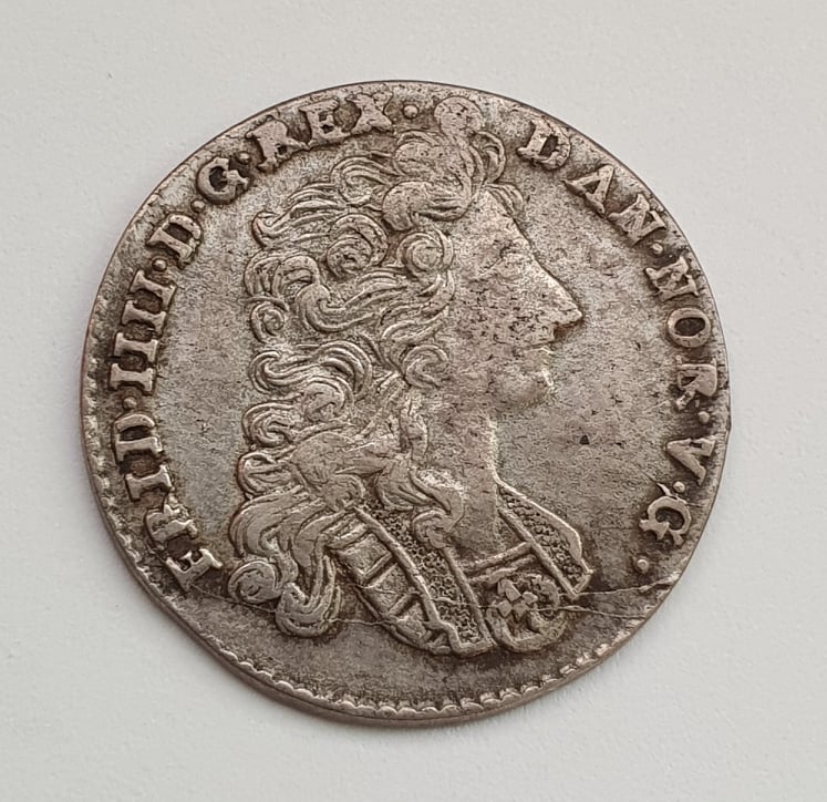 1717, Fredrik IV, 16 Skilling / 1 mark