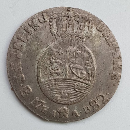 1782, Christian VII, 8 Skilling