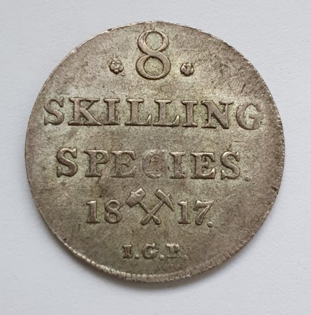 1817, Carl XIII, 8 Skilling Specie