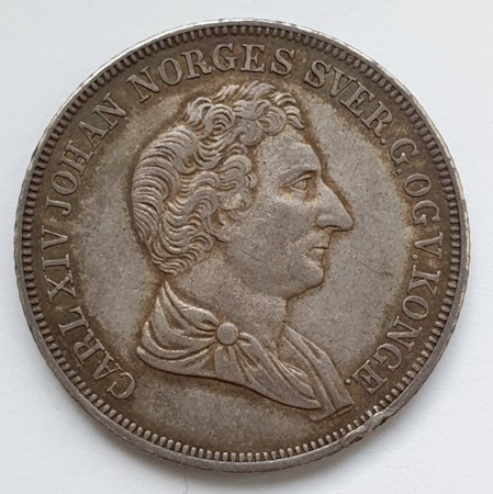 1844, Carl XIV Johan, 1/2 Speciedaler