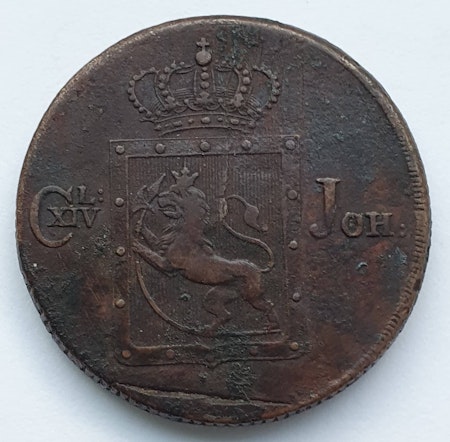 1824, Carl XIV Johan, 2 Skilling