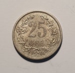 1873, Oskar II, 25 öre