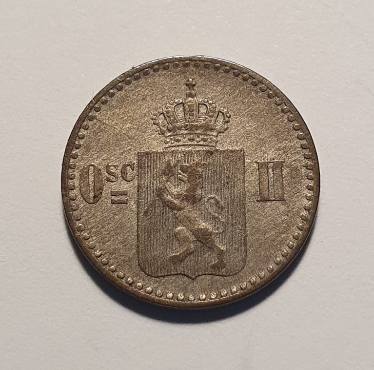 1873, Oskar II, 3 Skilling
