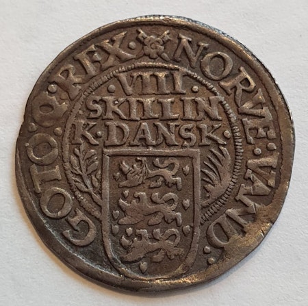 1608, Christian IV, 8 Skilling