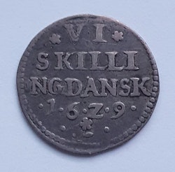 1629, Christian IV, 6 Skilling