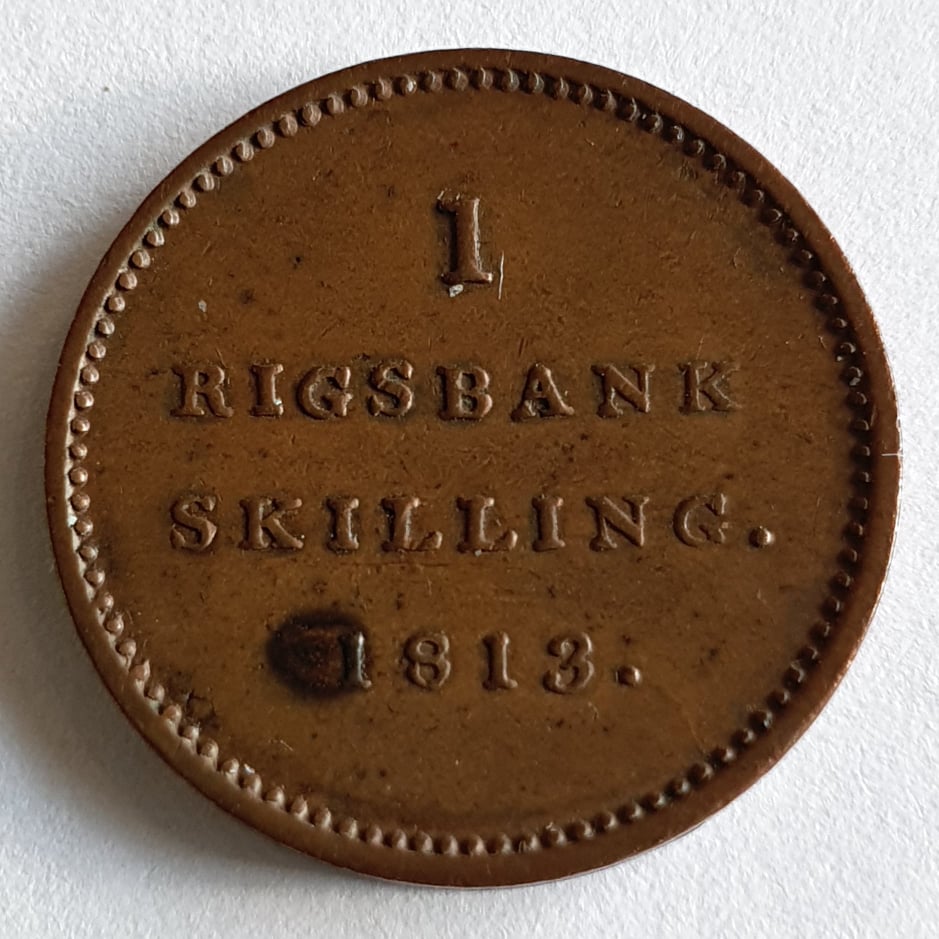 1813, Fredrik VI, 2 Rigsbank skilling