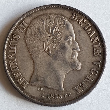 1855, Frederik VII, 1 Rigsdaler