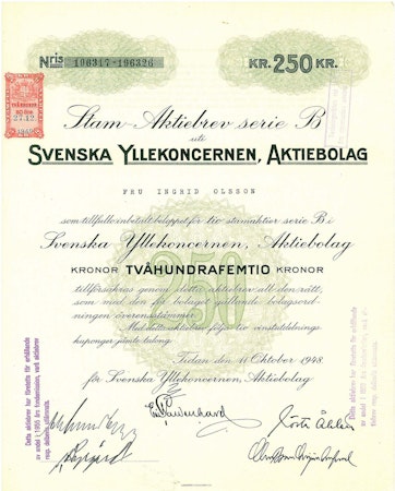 Svenska Yllekoncernen, AB