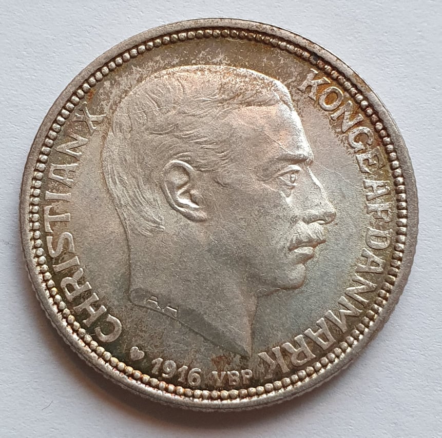1916, Christian IX, 2 Krona