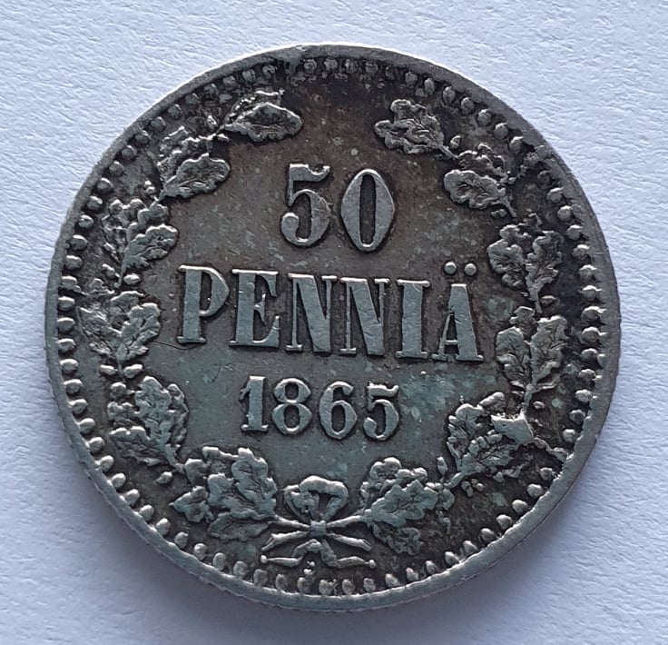 50 Penniä 1865
