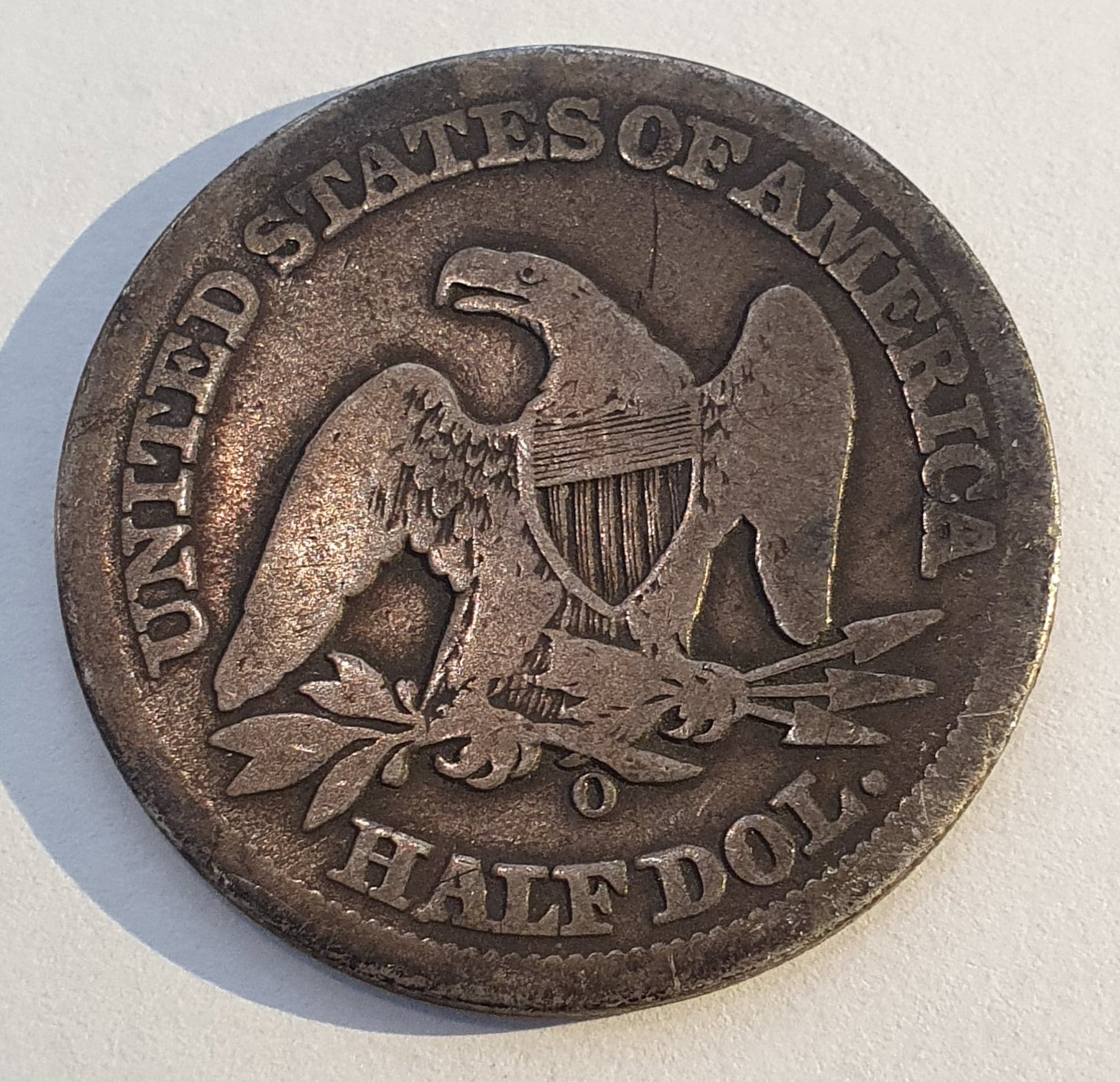1/2 Silver dollar, 1858