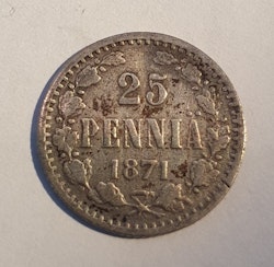 25 Penniä 1871