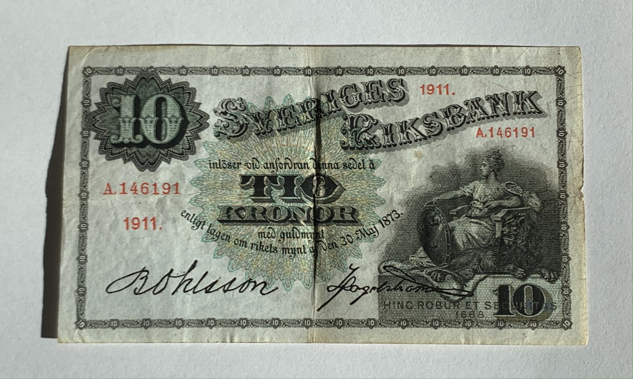 10 kronor 1911