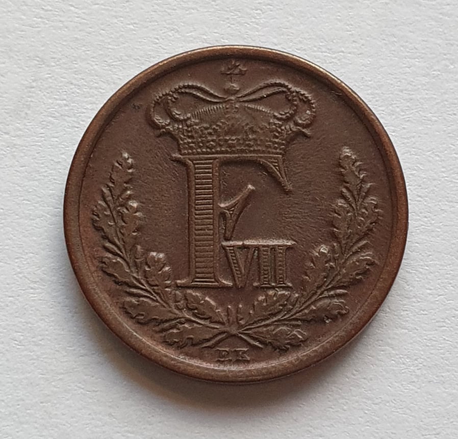 1852, Frederik VII, 1/2 R.B.S.