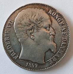 1859, Danska Västindien, 20 cent