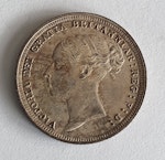 Victoria, 6 pence 1886