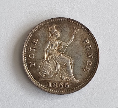 Victoria, 4 pence 1855
