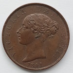 Victoria, 1/2 Penny 1841